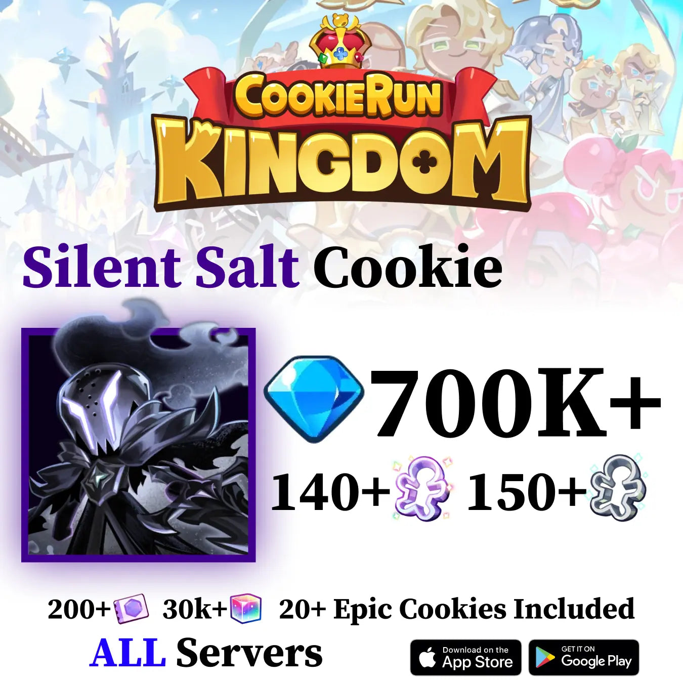 Silent Salt Cookie Run Kingdom Reroll Starter Account