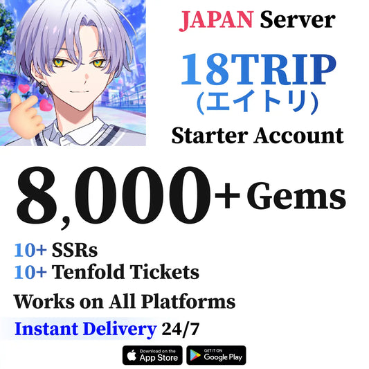 18TRIP Japan Starter Account – Gems, Tenfold Tickets & SSRs