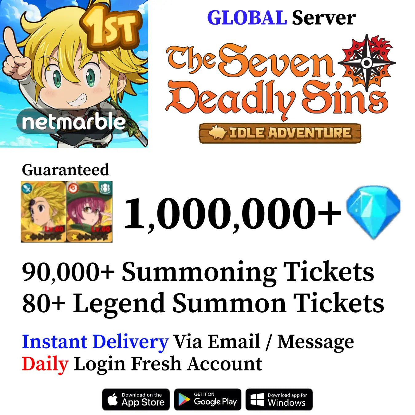 The Seven Deadly Sins: Idle Endgame Account [Global]