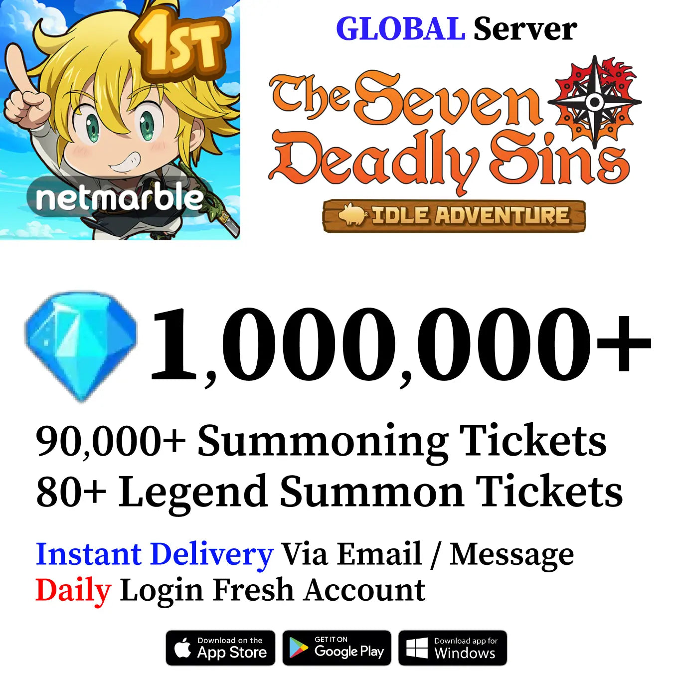 The Seven Deadly Sins: Idle Starter Account [Global]