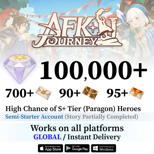 AFK Journey Semi-Starter Reroll Account | 6+ Celestial Heroes