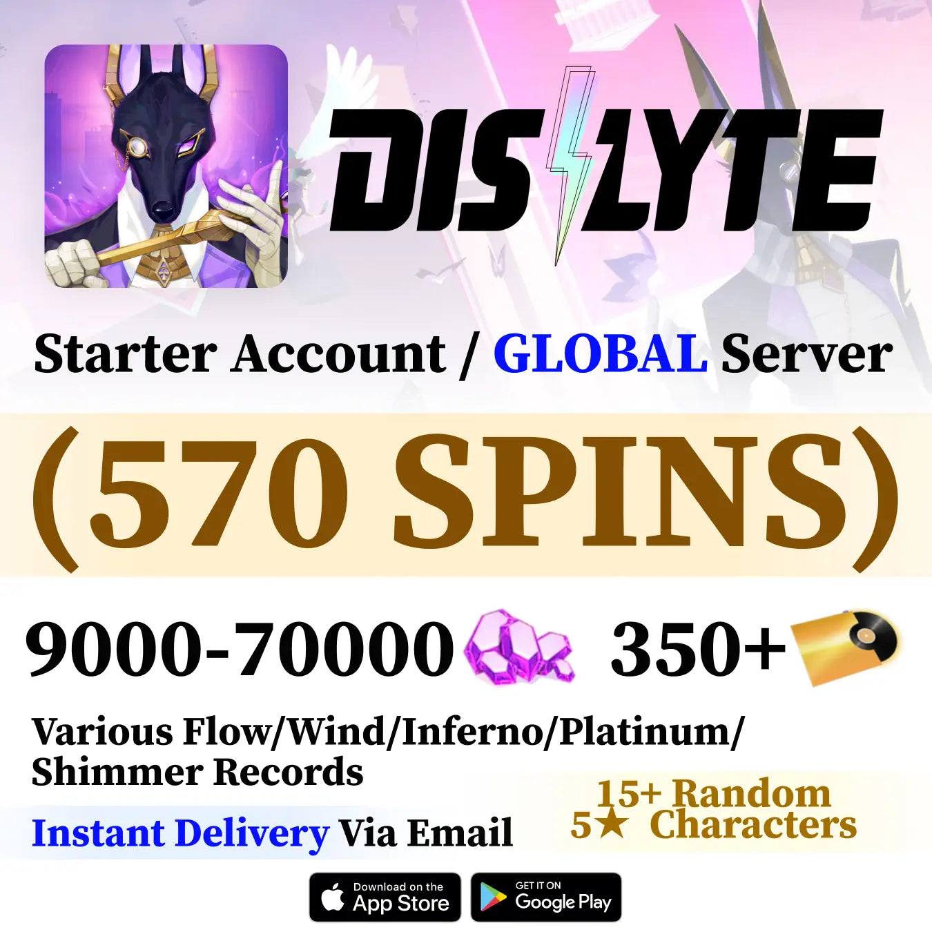 Dislyte Reroll Account with 570 Spins [GLOBAL]
