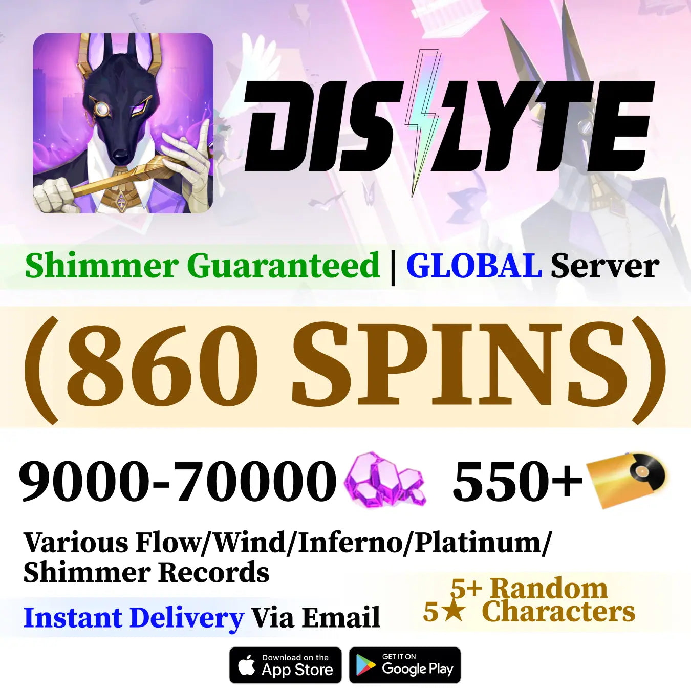 Dislyte Reroll Account with 860 Spins [GLOBAL]