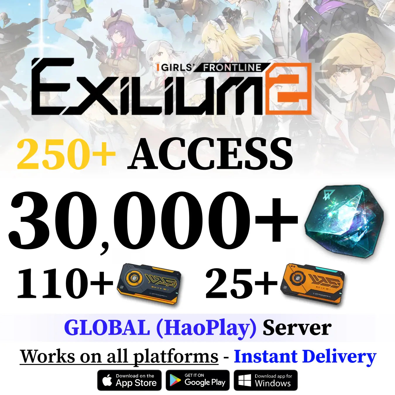 GFL2 EXILIUM Starter Reroll Account – HaoPlay Global Server