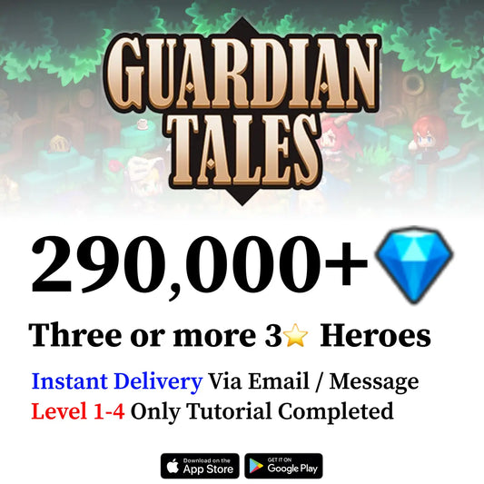 Guardian Tales Starter Reroll Account with Gems [GLOBAL]