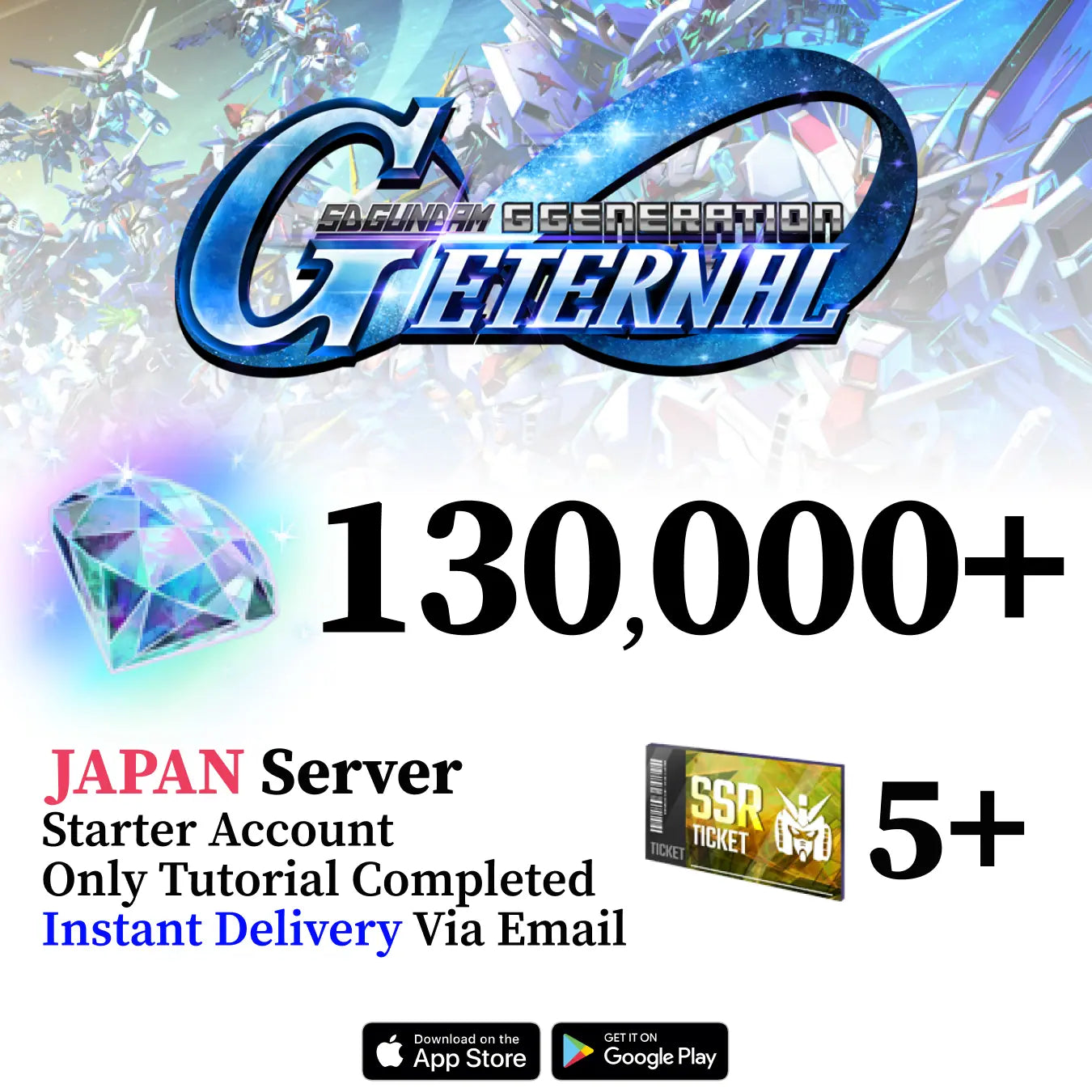 SD Gundam G Generation ETERNAL Starter Account [JAPAN]