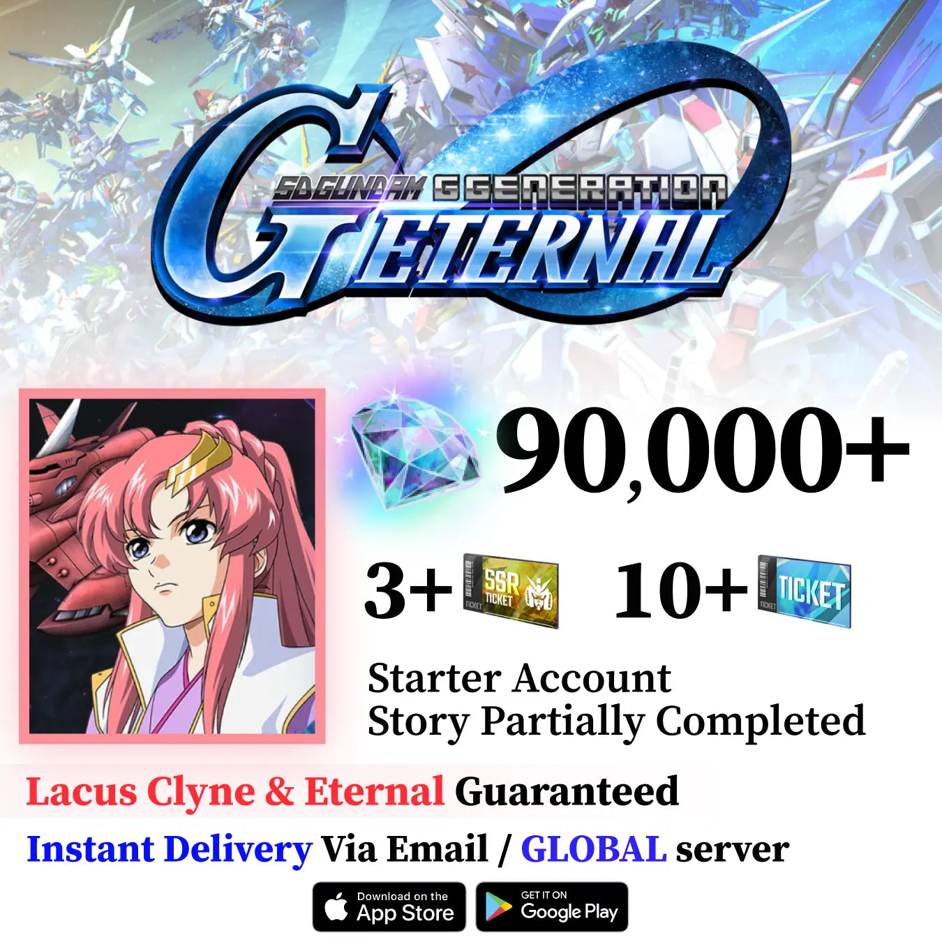 Lacus Clyne & Eternal Account SD Gundam G Generation ETERNAL [GLOBAL]