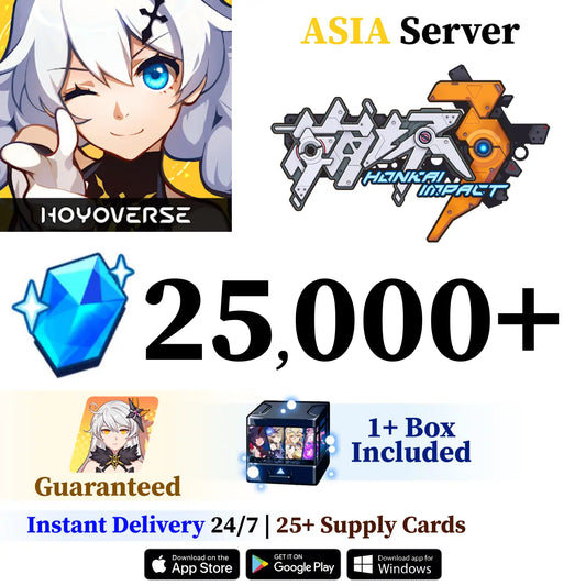 Honkai Impact 3rd Starter Account with Crystals [ASIA]