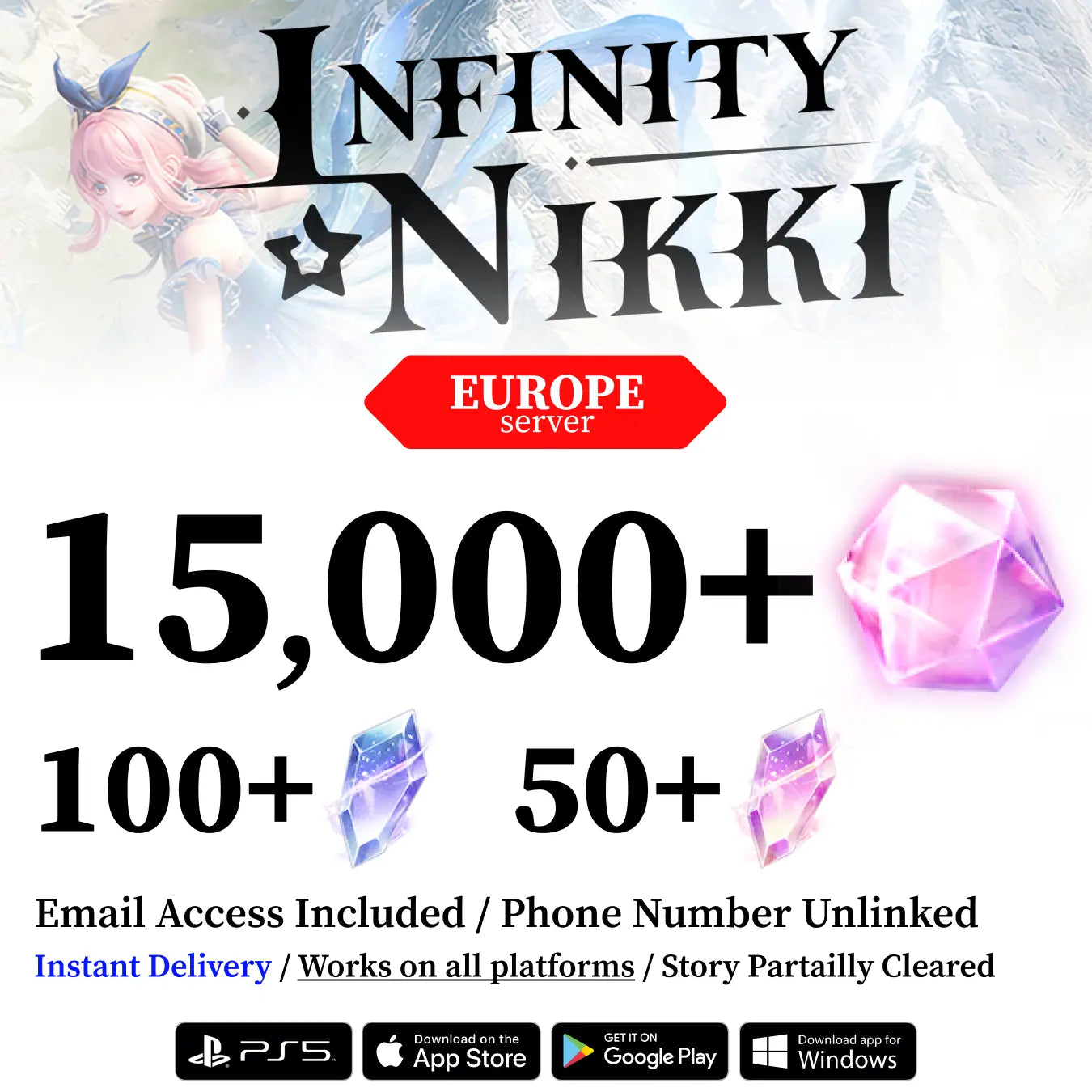 Infinity Nikki Starter Reroll Account [EUROPE]