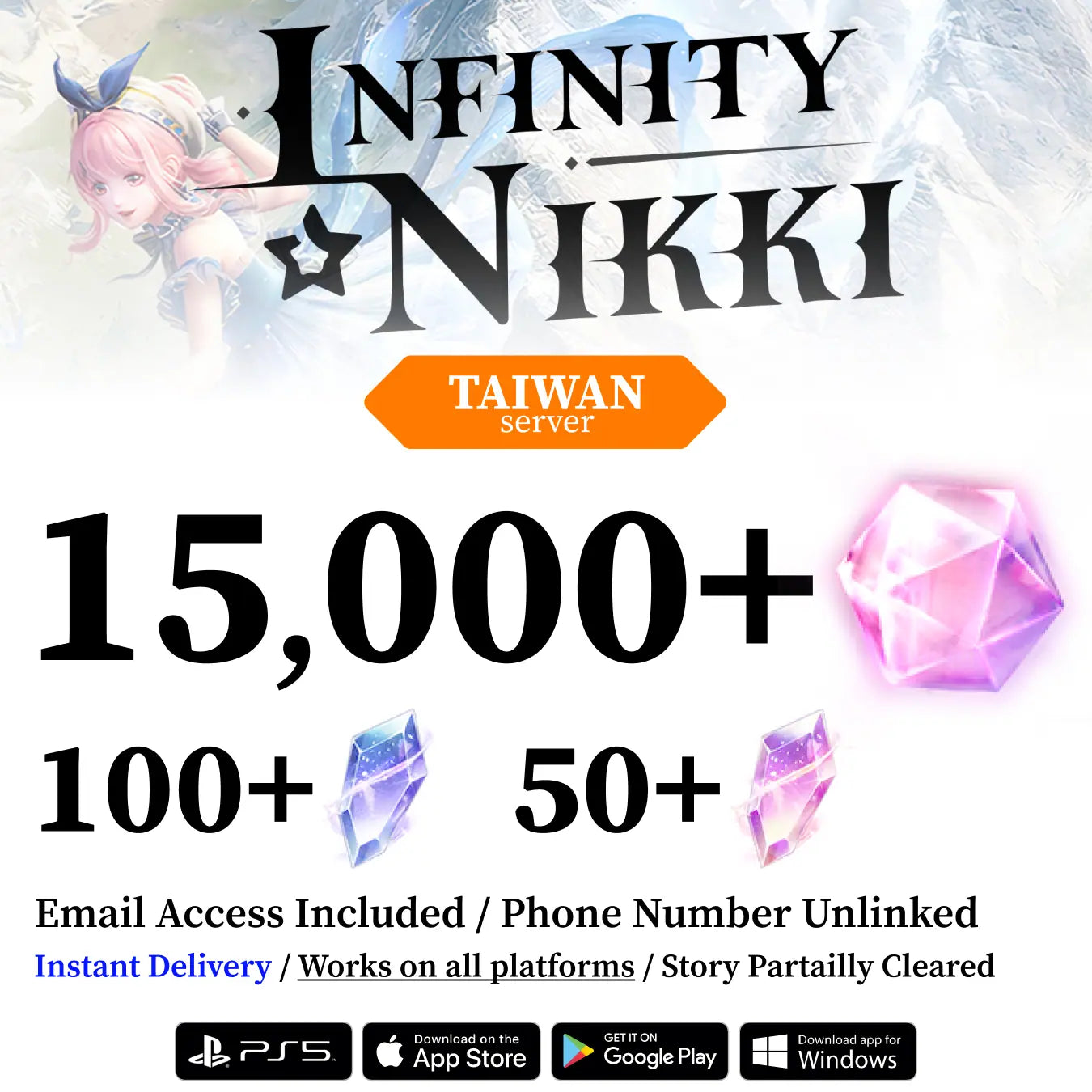 Infinity Nikki Starter Reroll Account [TAIWAN]
