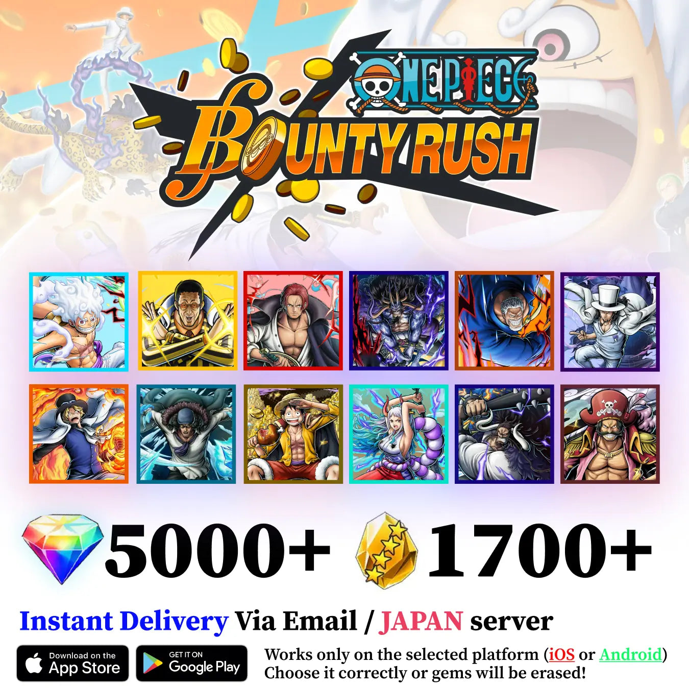 OPBR Starter Reroll Account with EX character [Japan]