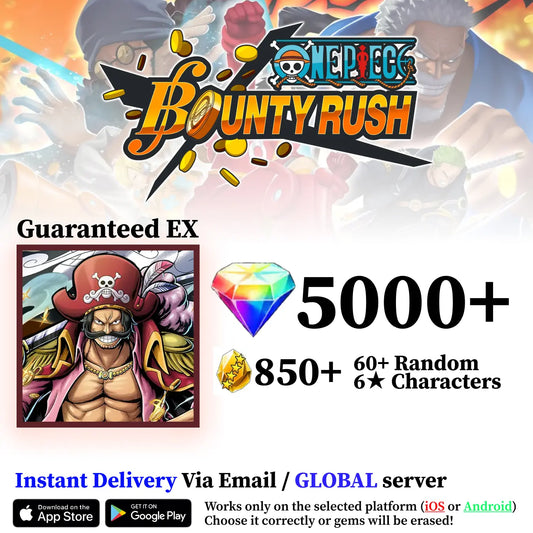 Gol D. Roger (pirate king) OPBR Starter Reroll Account [Global]