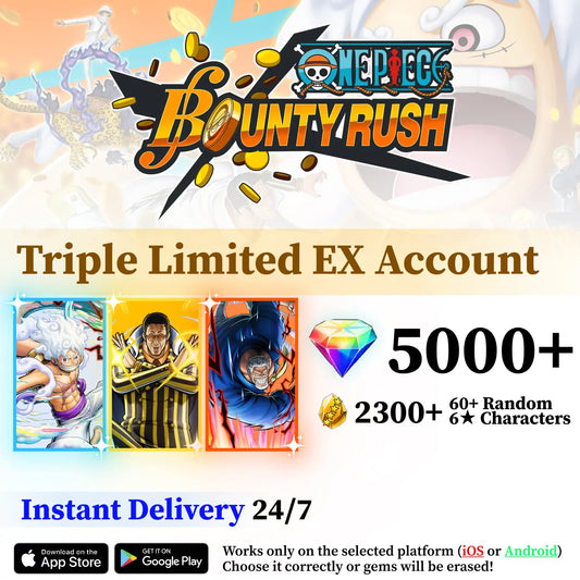 Triple EX Combo OPBR Reroll Account [Global]