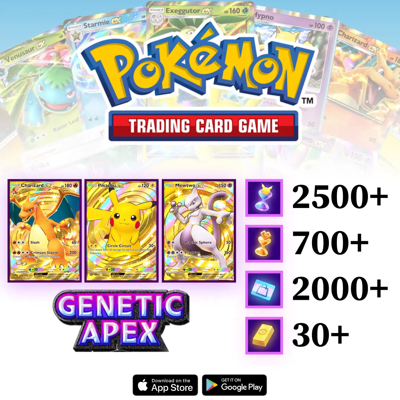 Genetic Apex Accounts Pokémon TCG Pocket